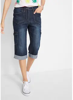 Stretch Cargo Jeans Mid Waist, bonprix