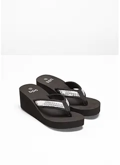 Flipflops med kilklack, bonprix