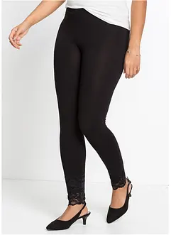 Leggings med spets, bonprix