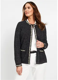 Cardigan med pärlor, bonprix