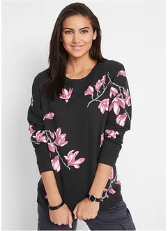 Sweatshirt i ledigt snitt av ren bomull, bonprix