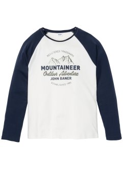 Långärmad T-shirt i vintrig jersey, John Baner JEANSWEAR