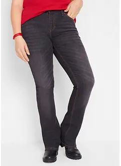 Stretchjeans med medelhög midja, bootcut, bonprix