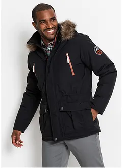 Vadderad parkas med sportiga detaljer, bonprix