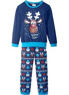 Barnpyjamas med julmotiv (2 delar), ekologisk bomull, bonprix