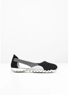 Ballerinaskor i skinn, bonprix
