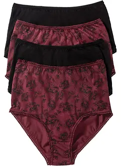 Midjetrosa (4-pack) med ekologisk bomull, bonprix