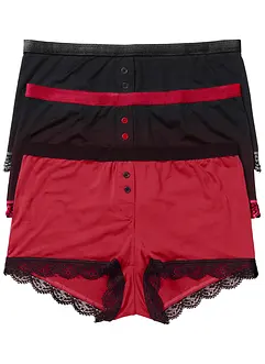 Boxertrosa för dam i mikrofiber (3-pack), bonprix