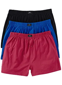 Ledigt skurna jerseyboxershorts (3-pack), bonprix