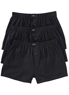 Ledigt skurna jerseyboxershorts (3-pack), bonprix