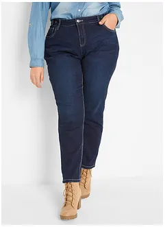 Stretchjeans med medelhög midja, boyfriendmodell, bonprix