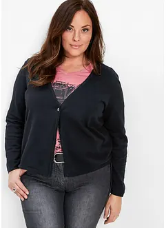 Kort cardigan med bomull, bonprix