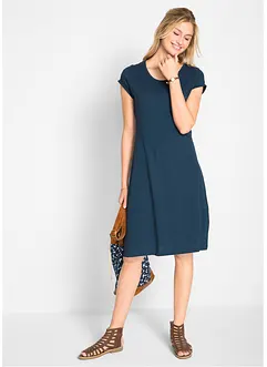 Jerseyklänning i ren bomull, bonprix