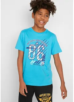 T-shirt för barn (2-pack), ekologisk bomull, bonprix