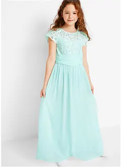 Chiffongklänning med spets för barn, bonprix