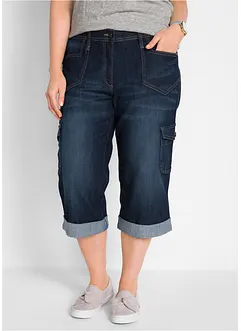 Stretch Cargo Jeans Mid Waist, bonprix