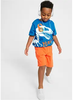 Pyjamas med shorts, av ren bomull (2 delar), bonprix