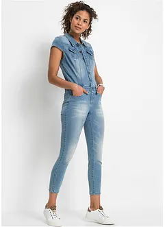 Jeansjumpsuit med knappar, RAINBOW