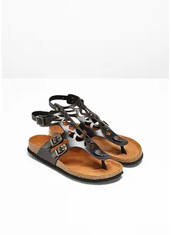 Bekväm lädersandal, bonprix