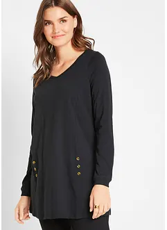 A-linjeformad longshirt i bomull, bonprix