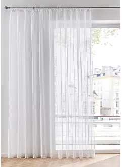 Gardinstore med återvunnen polyester och spetskant, bonprix