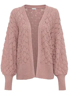 Hålmönstrad cardigan, bonprix