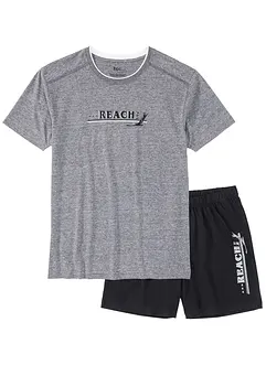 Pyjamas med shorts och mjuk bomull, bonprix