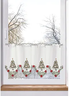 Cafégardin med julbroderi, bonprix