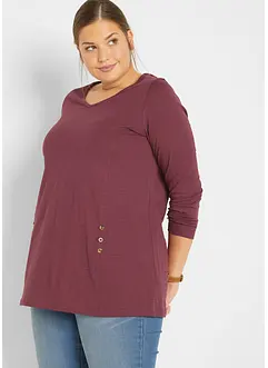 A-linjeformad longshirt i bomull, bonprix