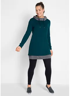 Lång sweatshirt och leggings (2 delar), bonprix