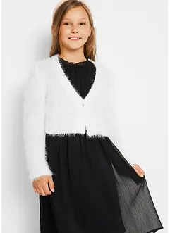 Fluffig stickad bolero för barn, bonprix