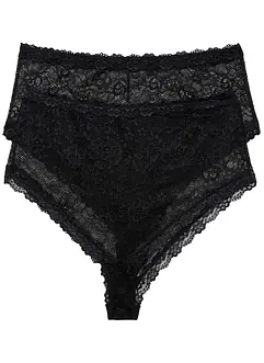 Elegant midjehipstertrosa (2-pack), bonprix