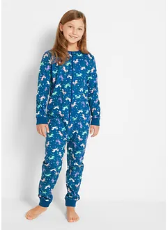 Sovoverall för flickor + dockpyjamas (2 delar), bonprix