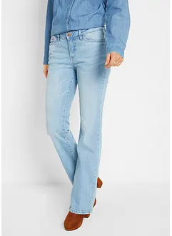 Stretchjeans med medelhög midja, bootcut, bonprix