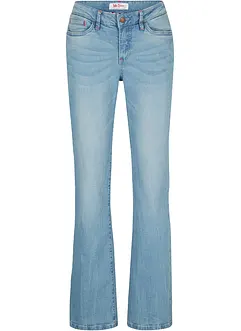 Stretchjeans med medelhög midja, bootcut, bonprix