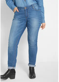 Stretchiga skinny-jeans med medelhög midja, bonprix