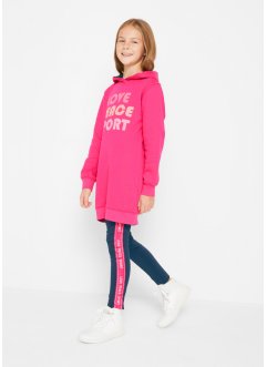 Sweatshirt och leggings för flickor (2 delar), med ekologisk bomull, bpc bonprix collection