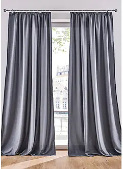 Gardinlängd i lättskött mikrofiber  (2-pack), bonprix