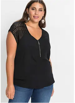 Topp med spetsinfällning, bonprix