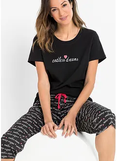 Capripyjamas av ren bomull, bonprix