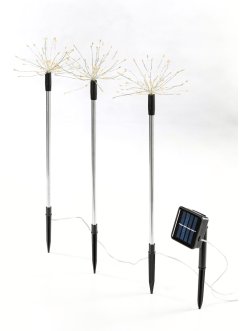 Trädgårdsspjut "Stjärnor" med solceller (3-pack), bpc living bonprix collection