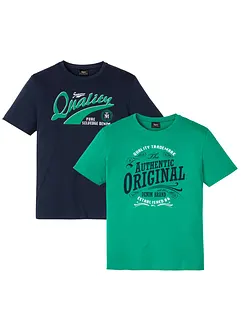 T-shirt i bomull (2-pack), bonprix