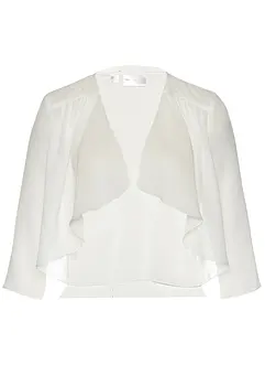Chiffongbolero med återvunnen polyester, bonprix