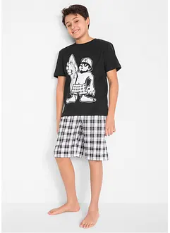 Pyjamas med shorts, av bomull (2 delar), bonprix