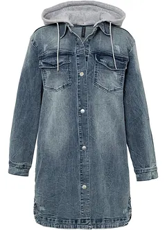 Jeansjacka med huva, bonprix