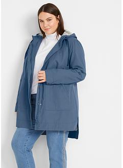 Lång parkas med mönstrat foder, John Baner JEANSWEAR