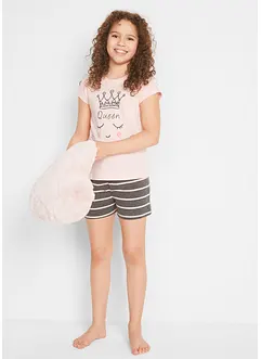 Pyjamas med shorts, av mjuk bomull (2 delar), bonprix