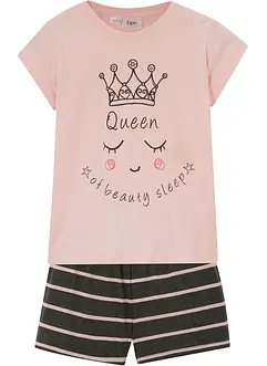 Pyjamas med shorts, av mjuk bomull (2 delar), bonprix