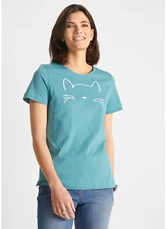 T-shirt med kattmotiv, bonprix