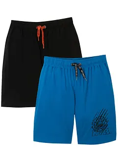 Jerseybermudas för barn i ekologisk bomull (2-pack), bonprix